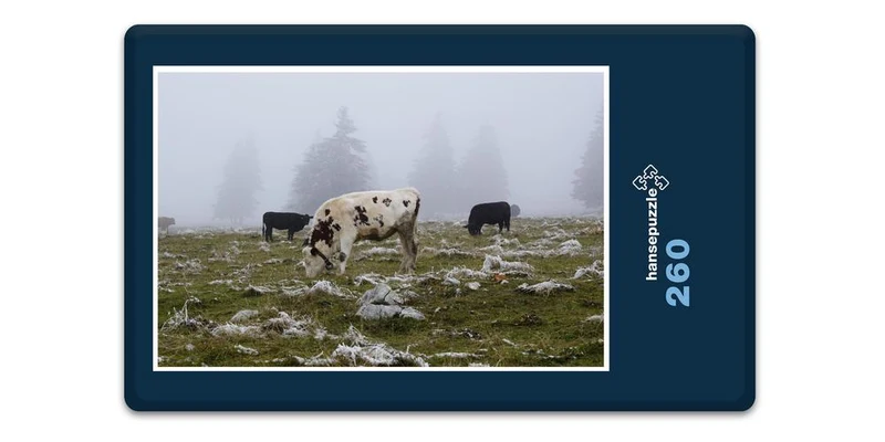 17895 Tierwelt - Kühe im Nebel Puzzle