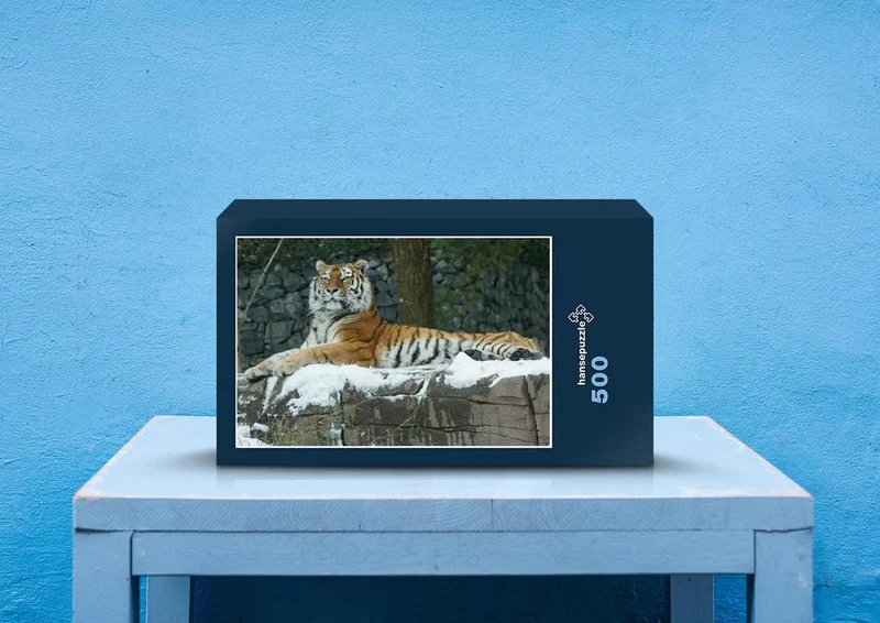 42817 Tierwelt - Tiger im Schnee Puzzle
