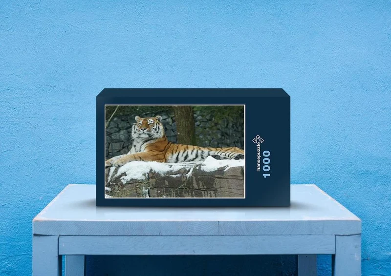 42817 Tierwelt - Tiger im Schnee Puzzle