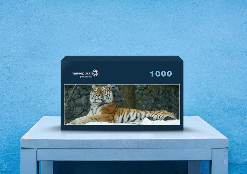42817 Tierwelt - Tiger im Schnee Puzzle