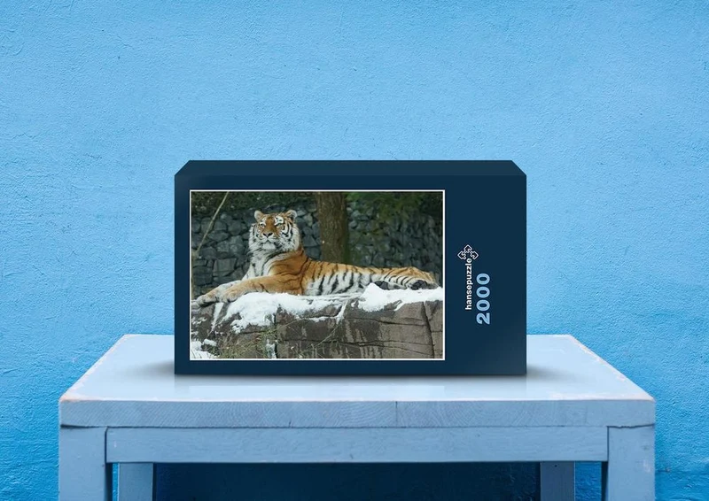 42817 Tierwelt - Tiger im Schnee Puzzle