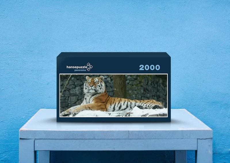 42817 Tierwelt - Tiger im Schnee Puzzle