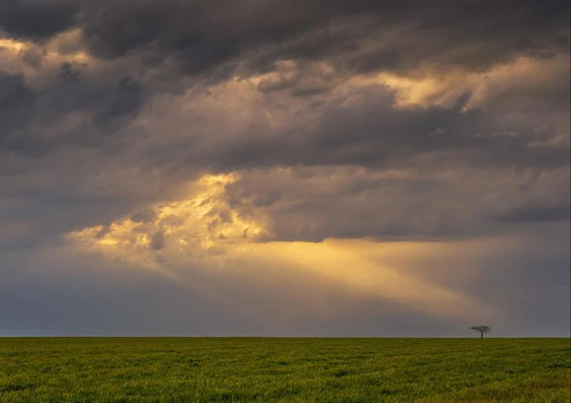 17810 Natur - Wolken über Land Puzzle