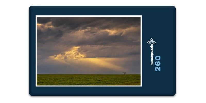17810 Natur - Wolken über Land Puzzle