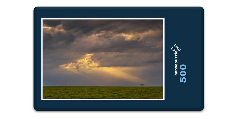 17810 Natur - Wolken über Land Puzzle