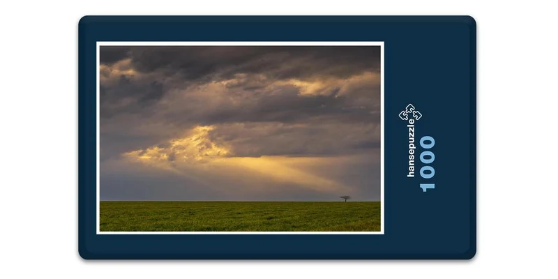 17810 Natur - Wolken über Land Puzzle