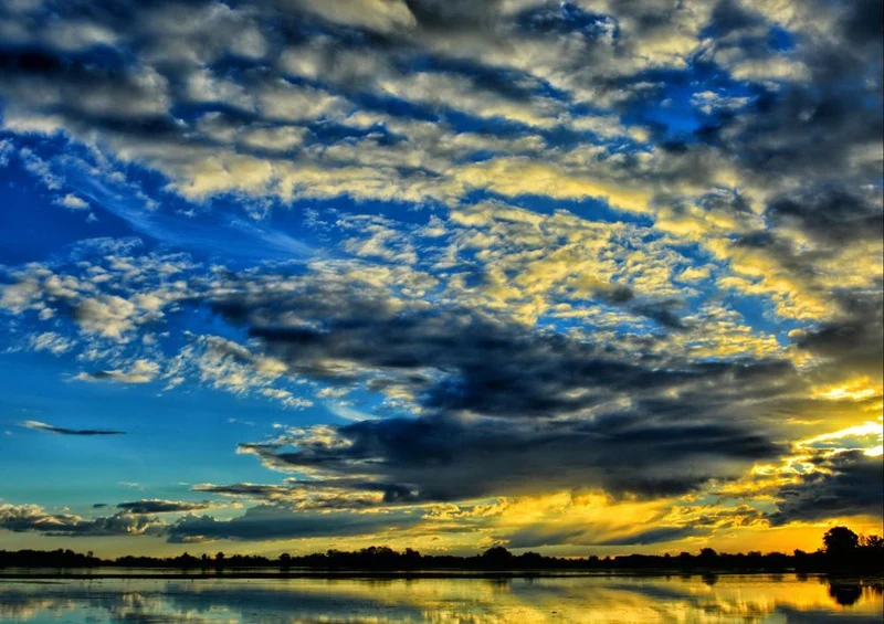 17865 Natur - Lagune am Abend Puzzle