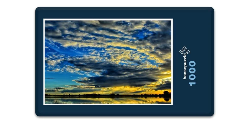 17865 Natur - Lagune am Abend Puzzle