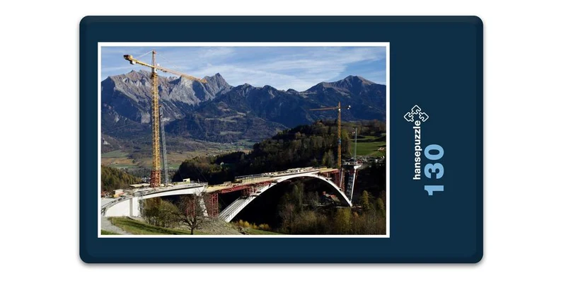18015 Gebäude - Brücke im Bau Puzzle