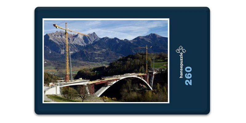 18015 Gebäude - Brücke im Bau Puzzle