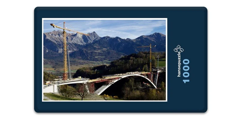 18015 Gebäude - Brücke im Bau Puzzle