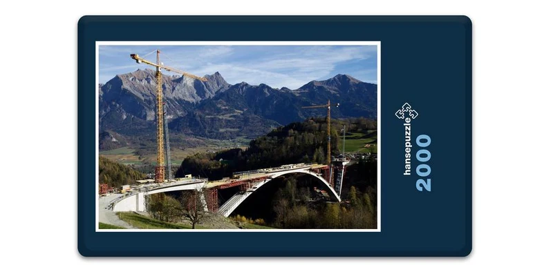18015 Gebäude - Brücke im Bau Puzzle