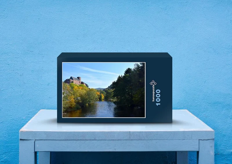 23620 Natur - Burg über dem Fluss Puzzle
