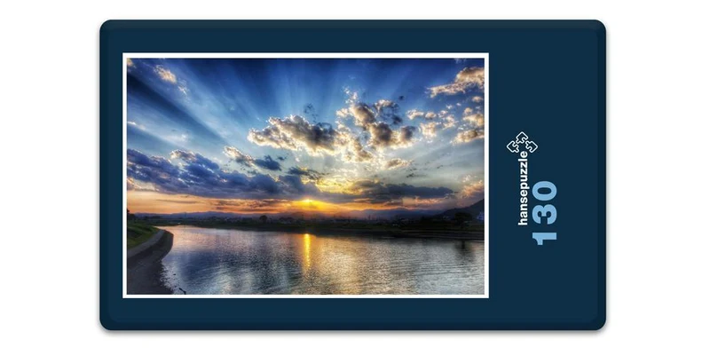 17979 Natur - Wolken über dem See Puzzle