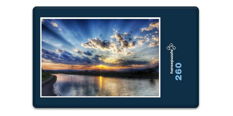 17979 Natur - Wolken über dem See Puzzle