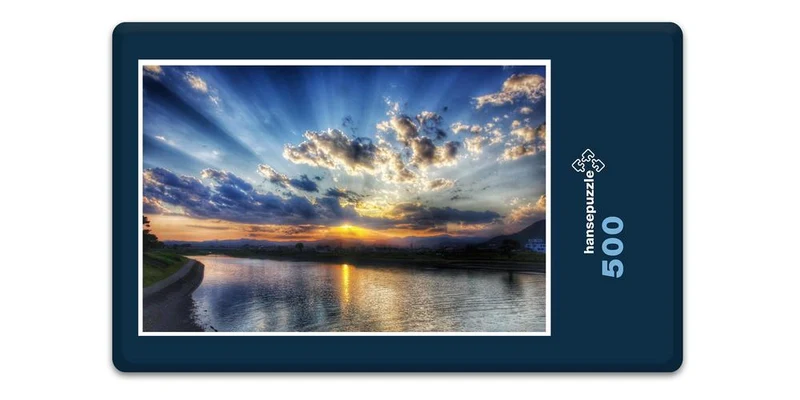 17979 Natur - Wolken über dem See Puzzle