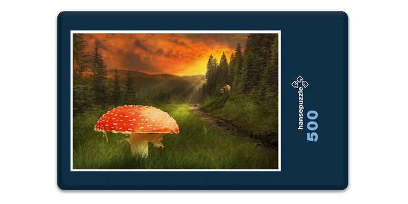 18028 Natur - Pilz im Licht Puzzle
