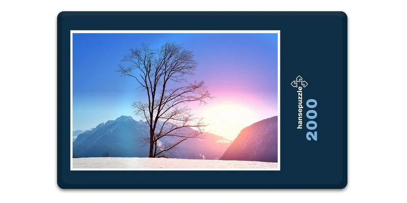 18032 Natur - Sonne im Schnee Puzzle