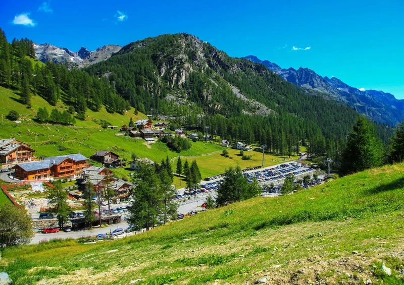 18033 Natur - Berg-Dorf Puzzle