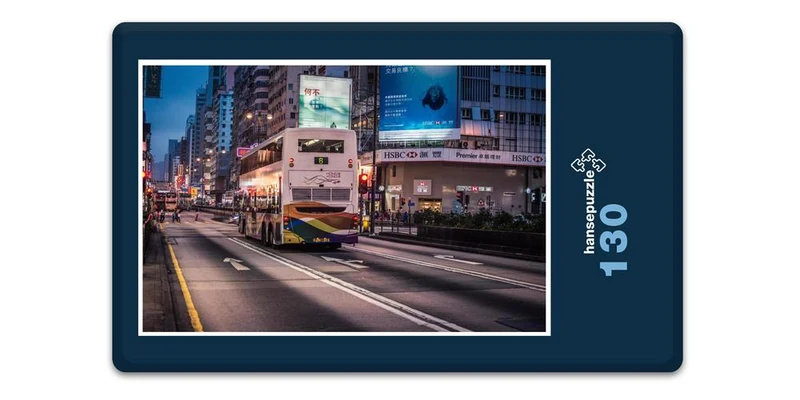 17988 Orte - Hong Kong am Abend Puzzle
