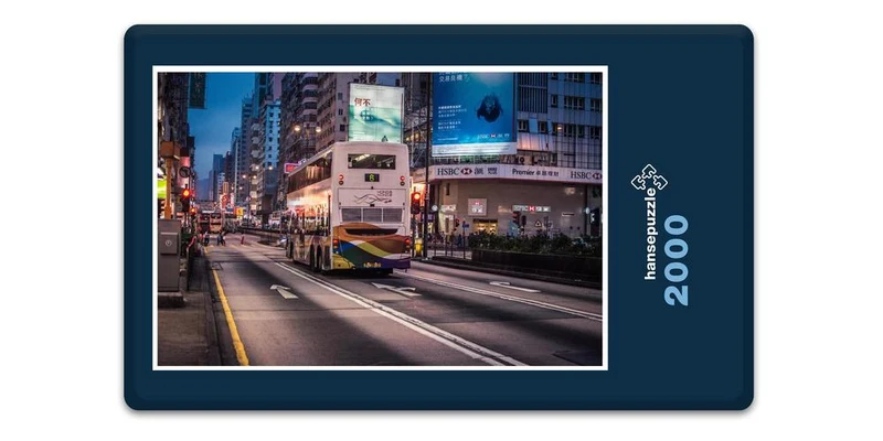 17988 Orte - Hong Kong am Abend Puzzle