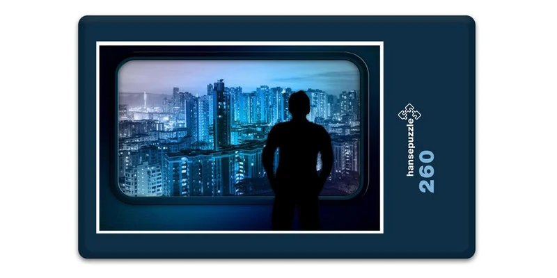 17990 Orte - Hong Kong Skyline Puzzle