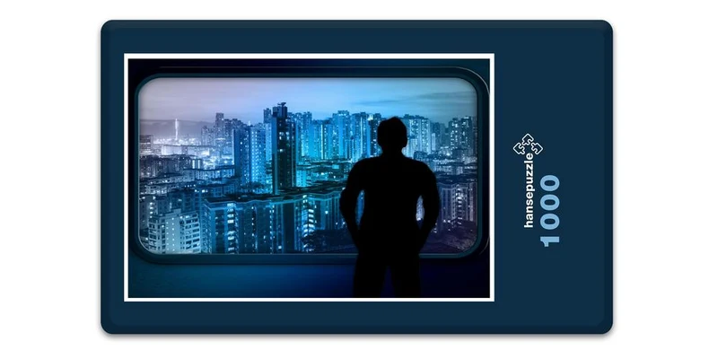 17990 Orte - Hong Kong Skyline Puzzle
