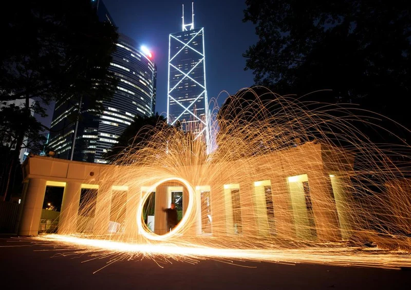 17991 Orte - Hong Kong bei Nacht Puzzle