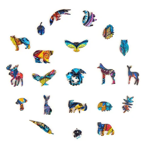 Charming Owl (Size M) (Wooden Jigsaw Puzzle)