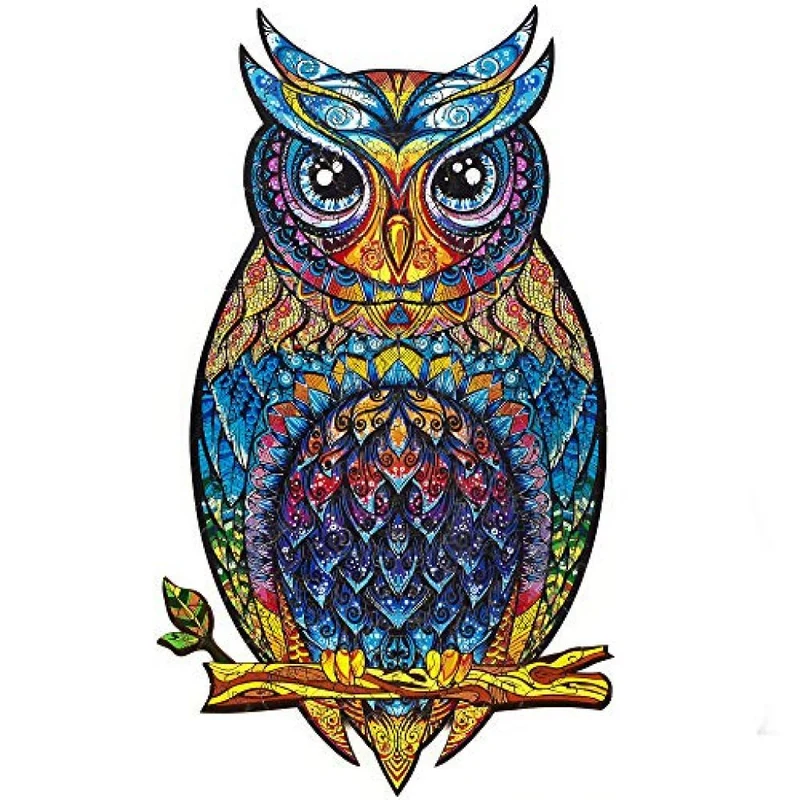 Charming Owl (Size M) (Wooden Jigsaw Puzzle)