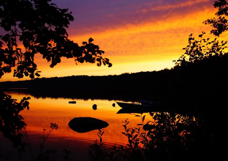 20323 Reisen - Sonnenuntergang in Schweden Puzzle