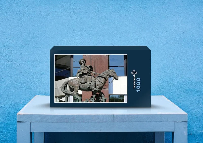 25530 Menschen - Pferdestatue Puzzle