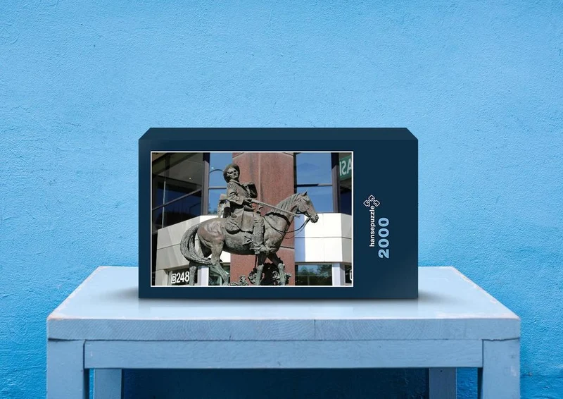 25530 Menschen - Pferdestatue Puzzle