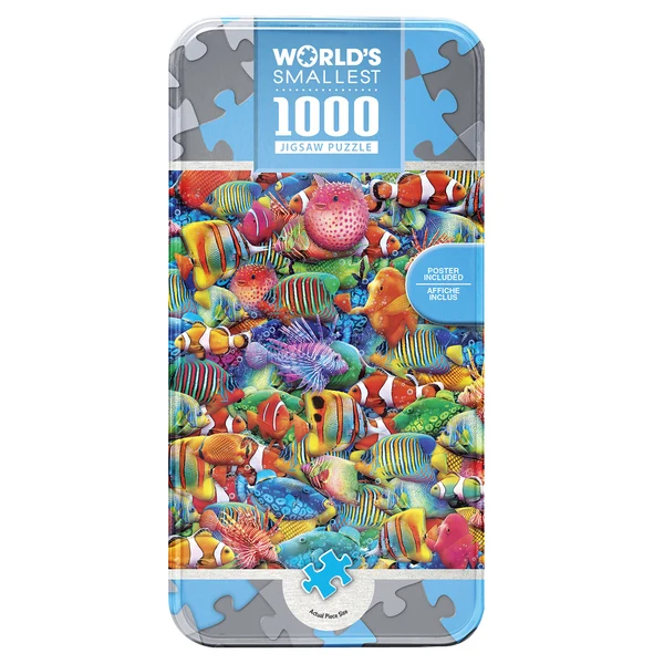 World's Smallest - Rainbow Flow, 1000pcs (Compact Tin Box)