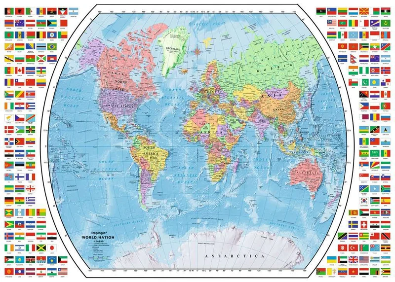 Ravensburger Political World Map(1000pcs)