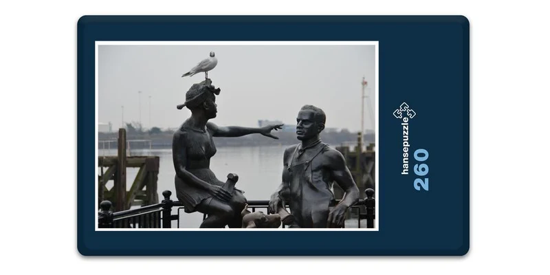 18518 Orte - Möwe auf Kopf Puzzle