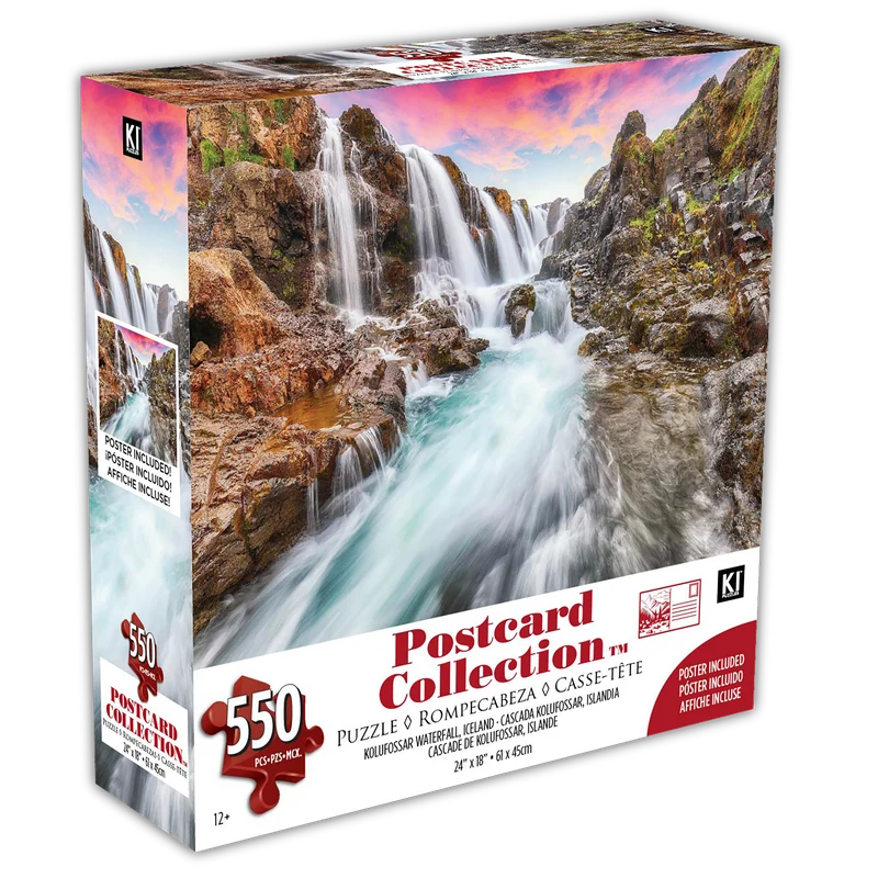 Postcard Collection - Kolufossar Waterfall, Iceland (550pcs)