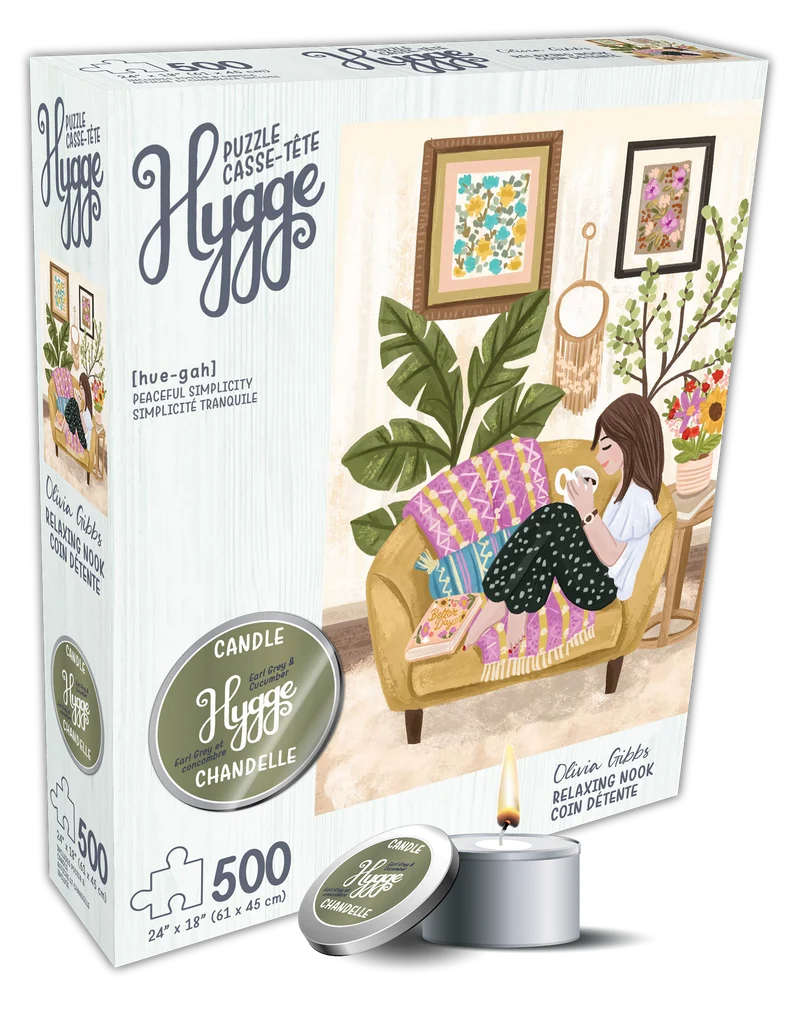 Hygge - Relaxing Nook, Olivia Gibbs (BONUS Candle) (500pcs)