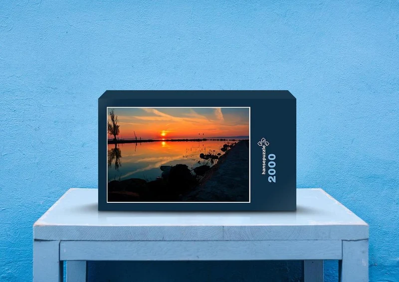 22695 Natur - Sonnenuntergang am Wasser Puzzle