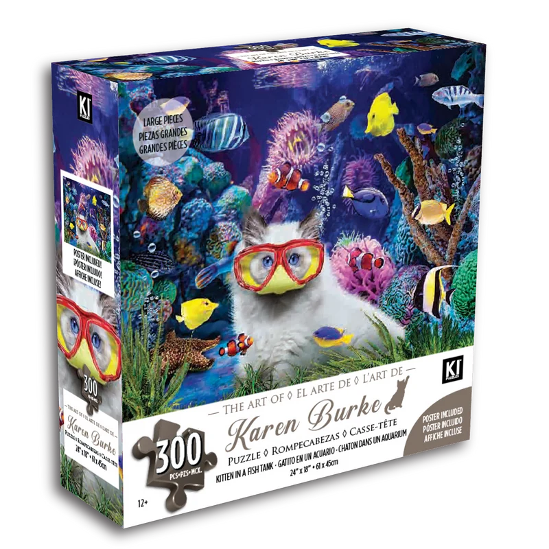 Kitten In A Fish Tank, Karen Burke (300pcs)