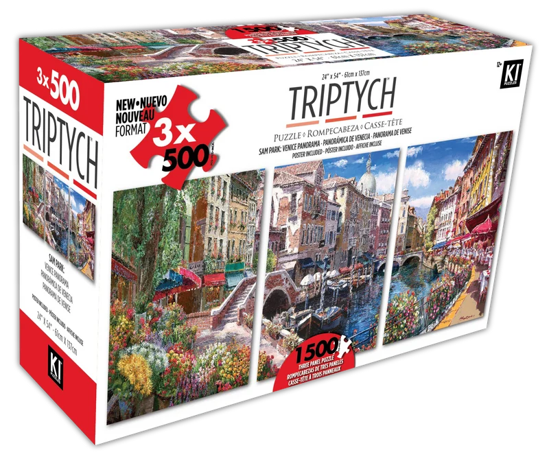 Venice Panorama, Sam Park (1500pcs) 3-in-1 Triptych Multipack