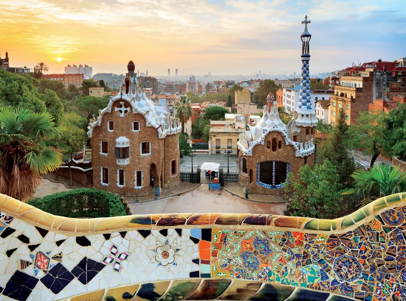 Postcard Collection - Park Guell in Barcelona (1000pcs)