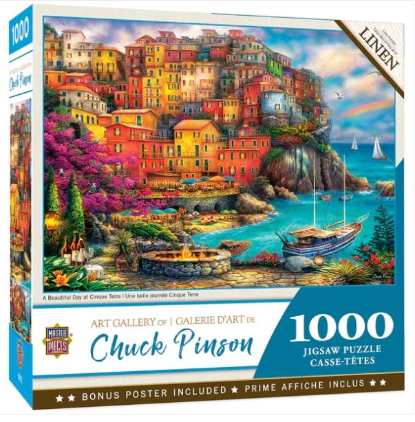 Art Gallery - A Beautiful Day At Cinque Terre, Chuck Pinson