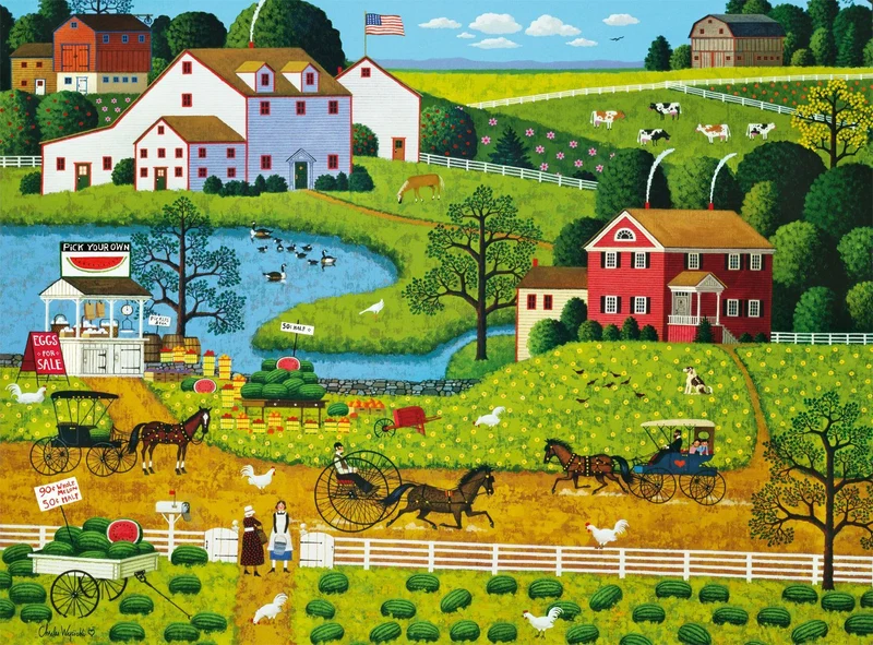 Jolly Hill Farms, Charles Wysocki (1000pcs)
