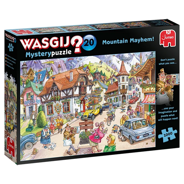 Wasgij? Mystery #20, Mountain Mayhem! / Panique à la montagne !