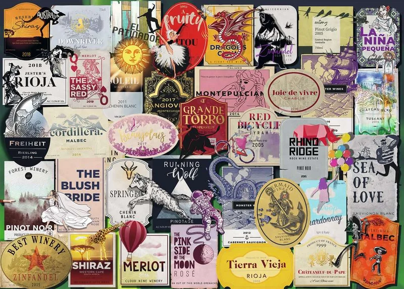 Ravensburger Wine Labels (1000pcs)