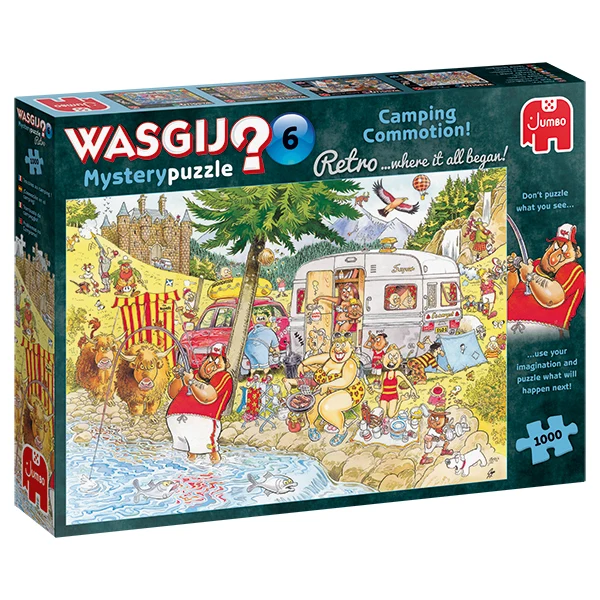 Wasgij? Retro Mystery #6, Camping Commotion / Troubles au camping !