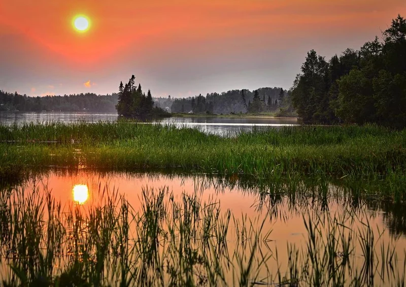 22485 Natur - Sonnenuntergang am Wasser Puzzle