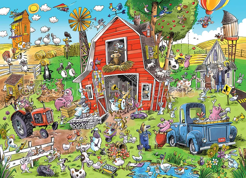 DoodleTown: Farmyard Folly (500pcs)