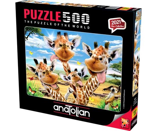 Giraffe Selfie, Howard Robinson (500pcs)